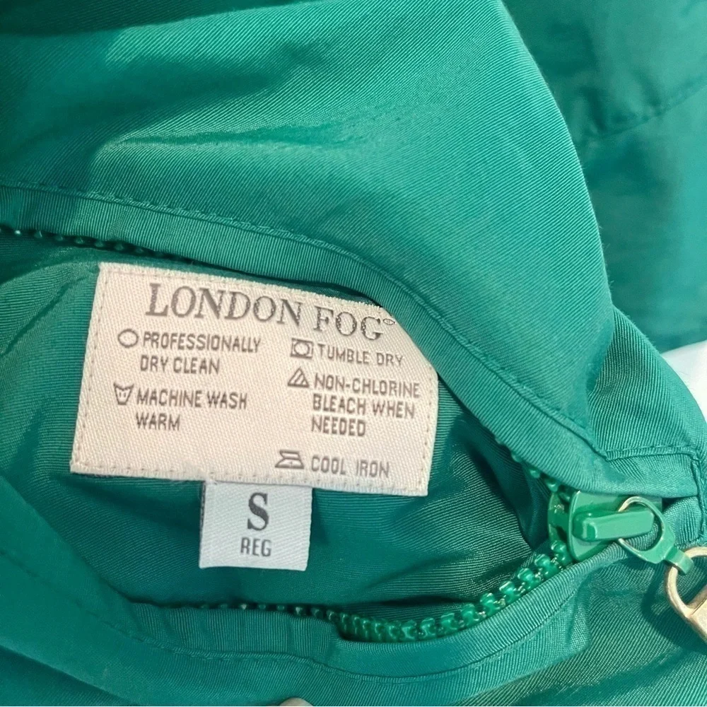 London Fog Rare Green & Black Reversible Utility‎ Jacket - Men's SZ Small